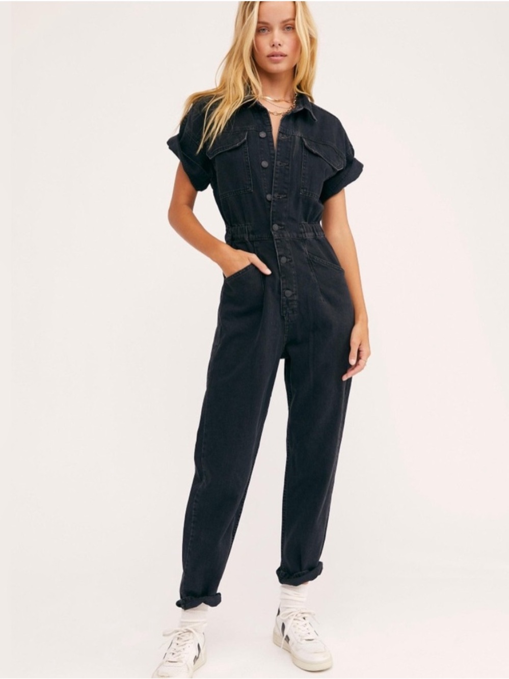 Free People x WE THE FREE Marci Jumpsuit in Black Size XS